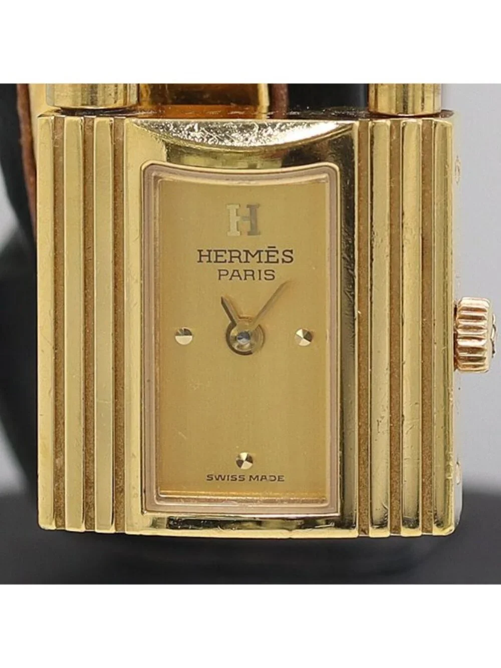 Hermes Kelly Watch No Quartz Champagne Dial